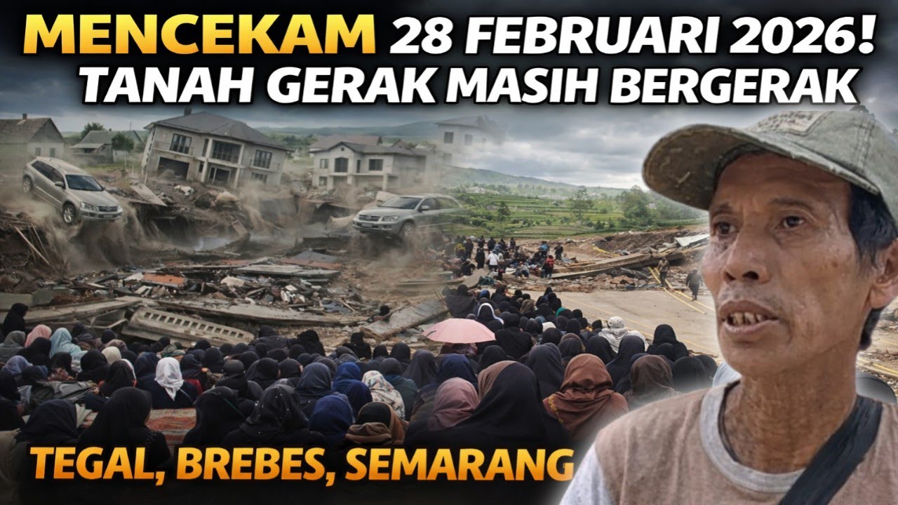 MENCEKAM‼️ Tanah Gerak Meluas di Jawa Tengah – Tegal, Brebes, Semarang & Rembang Siaga