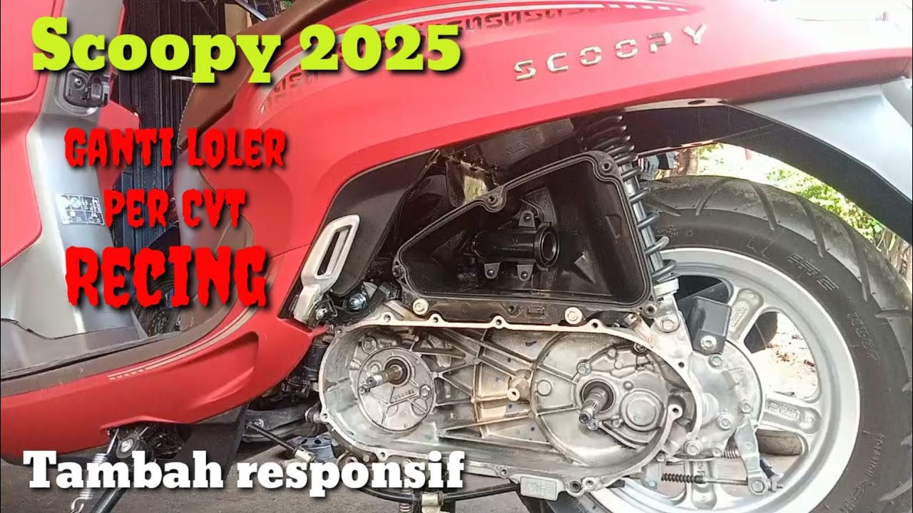 Upgrade CVT Scoopy 2025 Replace loler racing