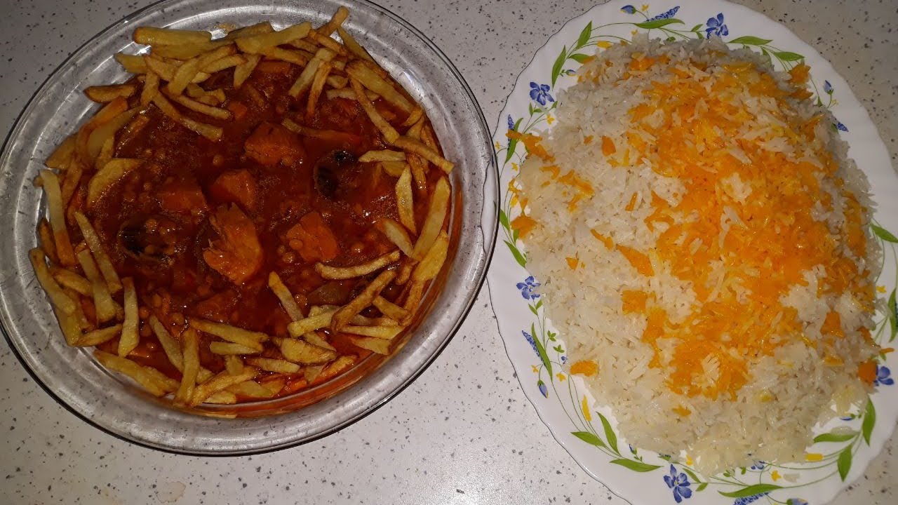 طرز تهیه خورشت قیمه با سینه مرغ تکه ای لذیذ و ساده با تمام نکات طلایی همراه با خاله سیما