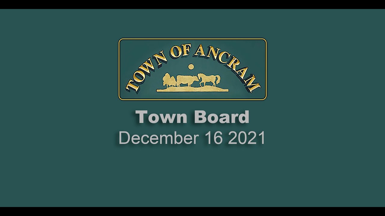 Ancram Town Board December 16 2021
