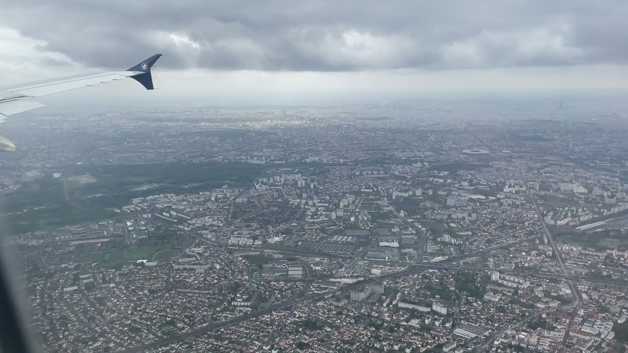 Atterrissage à Paris CDG- 4K