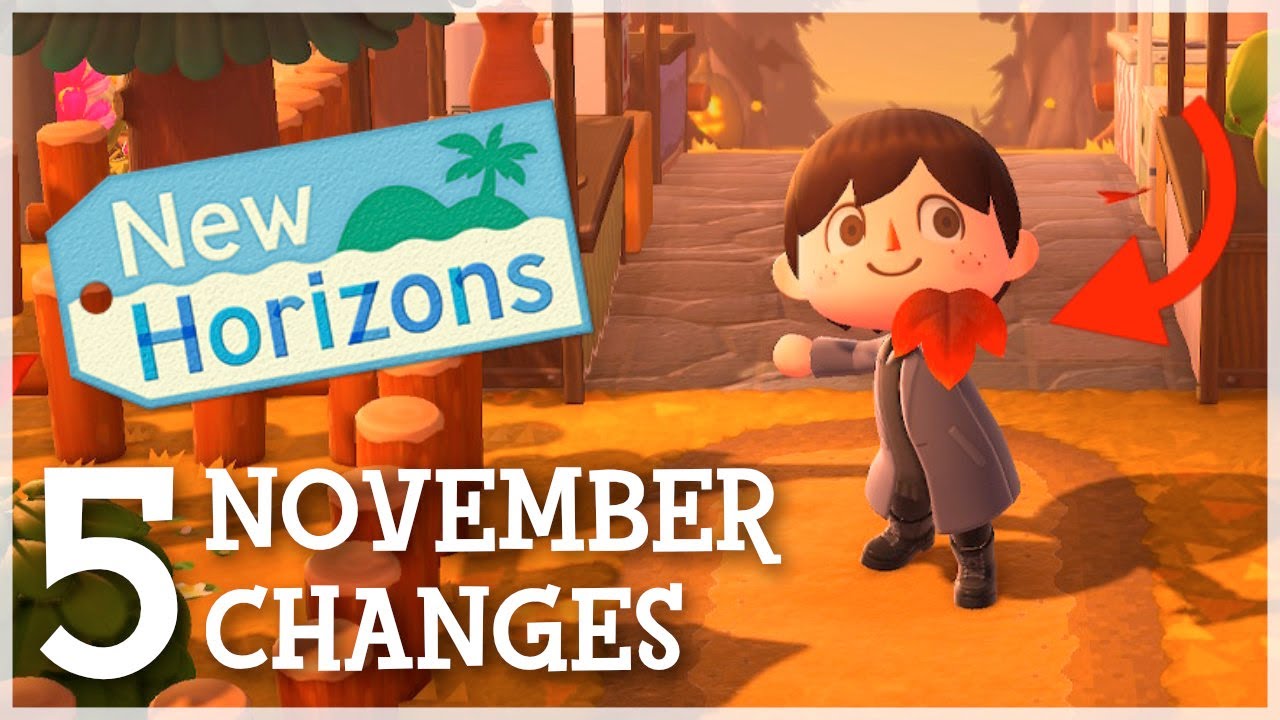 Animal Crossing New Horizons - 5 EXCITING November Changes (Mushrooms,   New Items & More!)