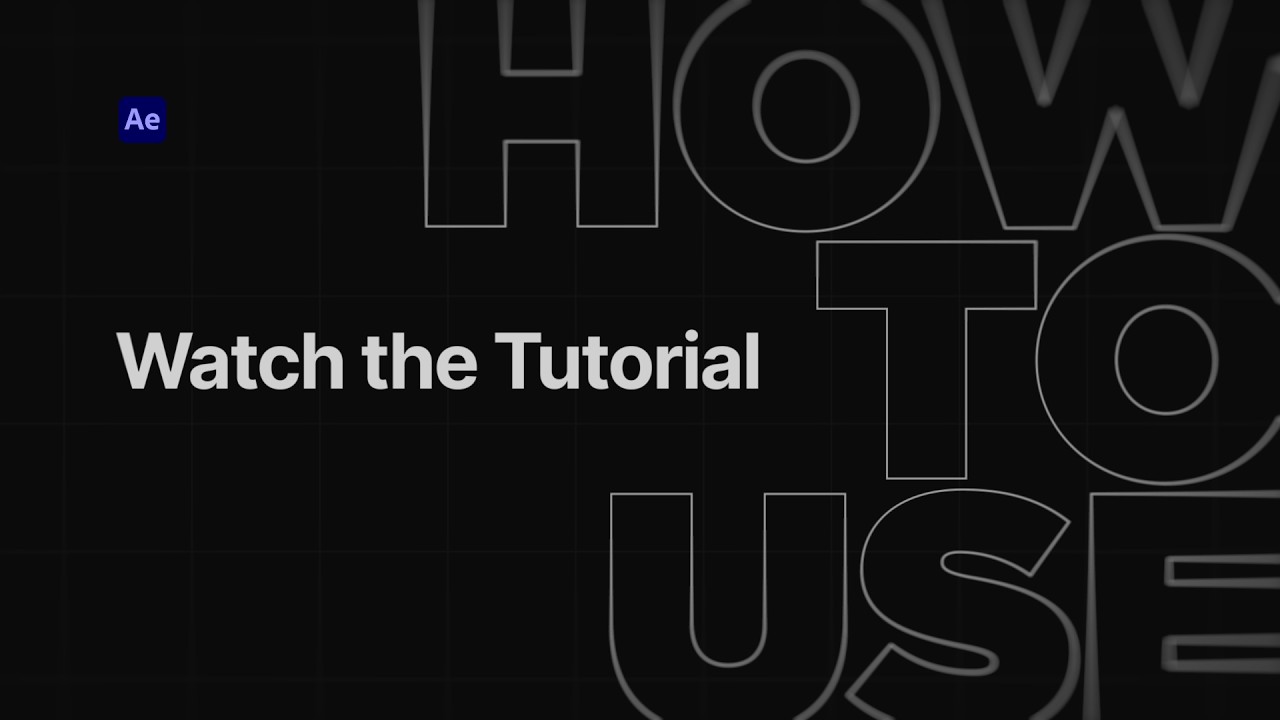 How to Install & Use the Transition Packs in After Effects