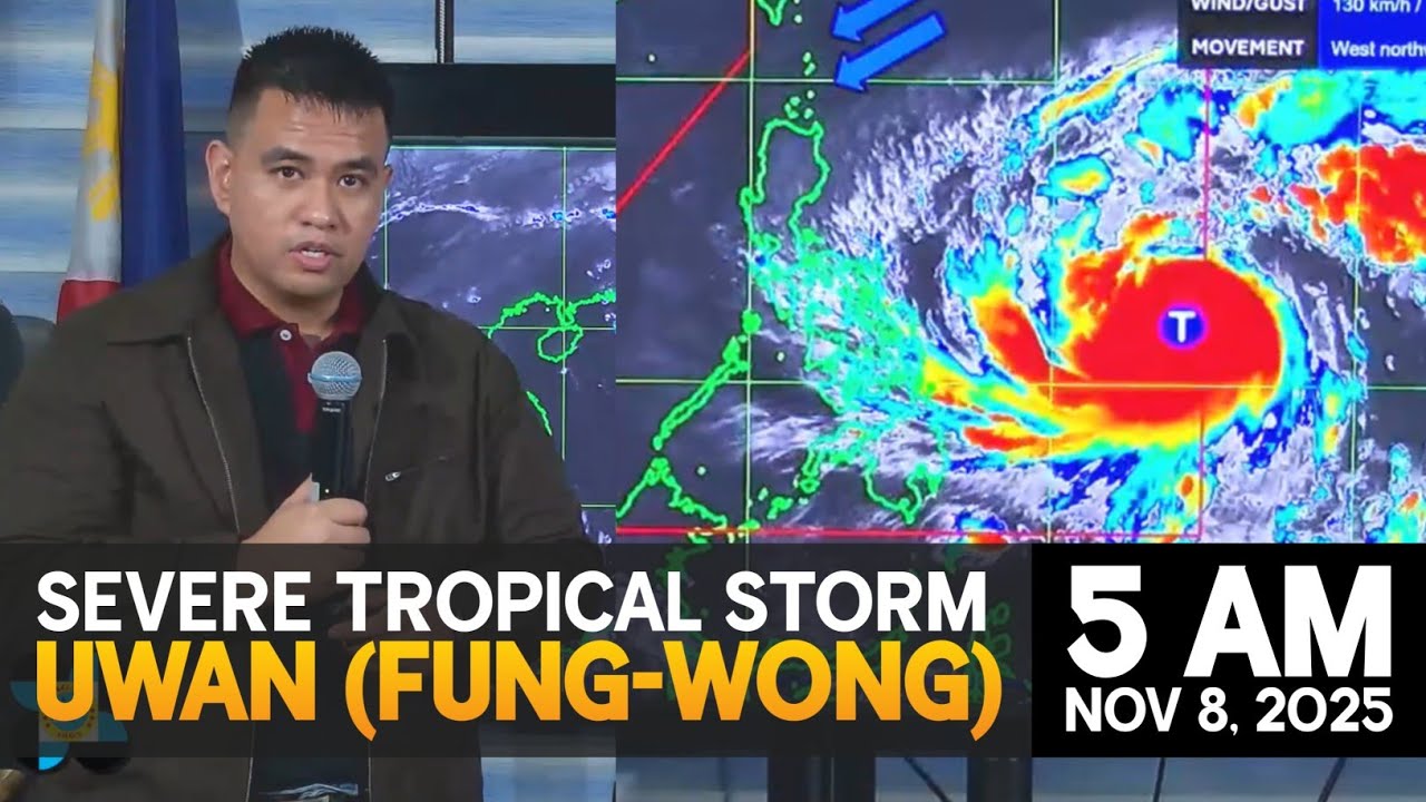 Masungit na panahon, mararanasan sa malaking bahagi ng bansa sa pagpasok ng bagyong Uwan sa PAR