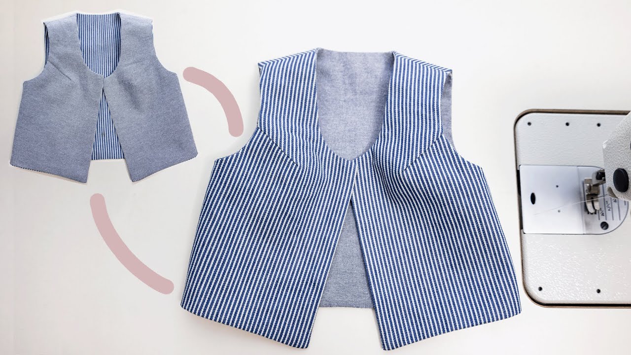 ✅️ Sewing Tips and Tricks | how to sew vent with lining | DIY Women's  a Lined Vest | Free Pattern