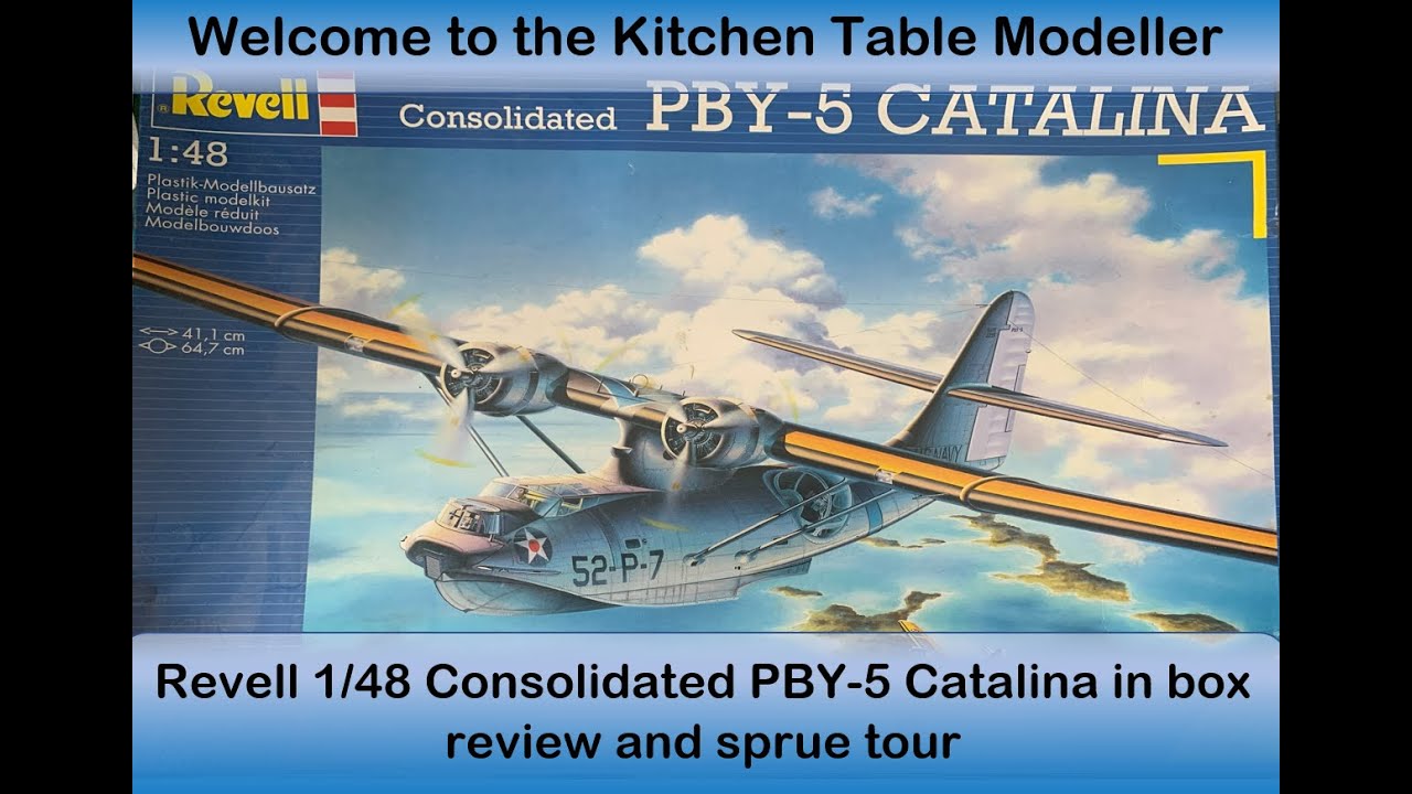 Revell 1/48 Consolidated PBY  5 Catalina In Box Review and Sprue Tour