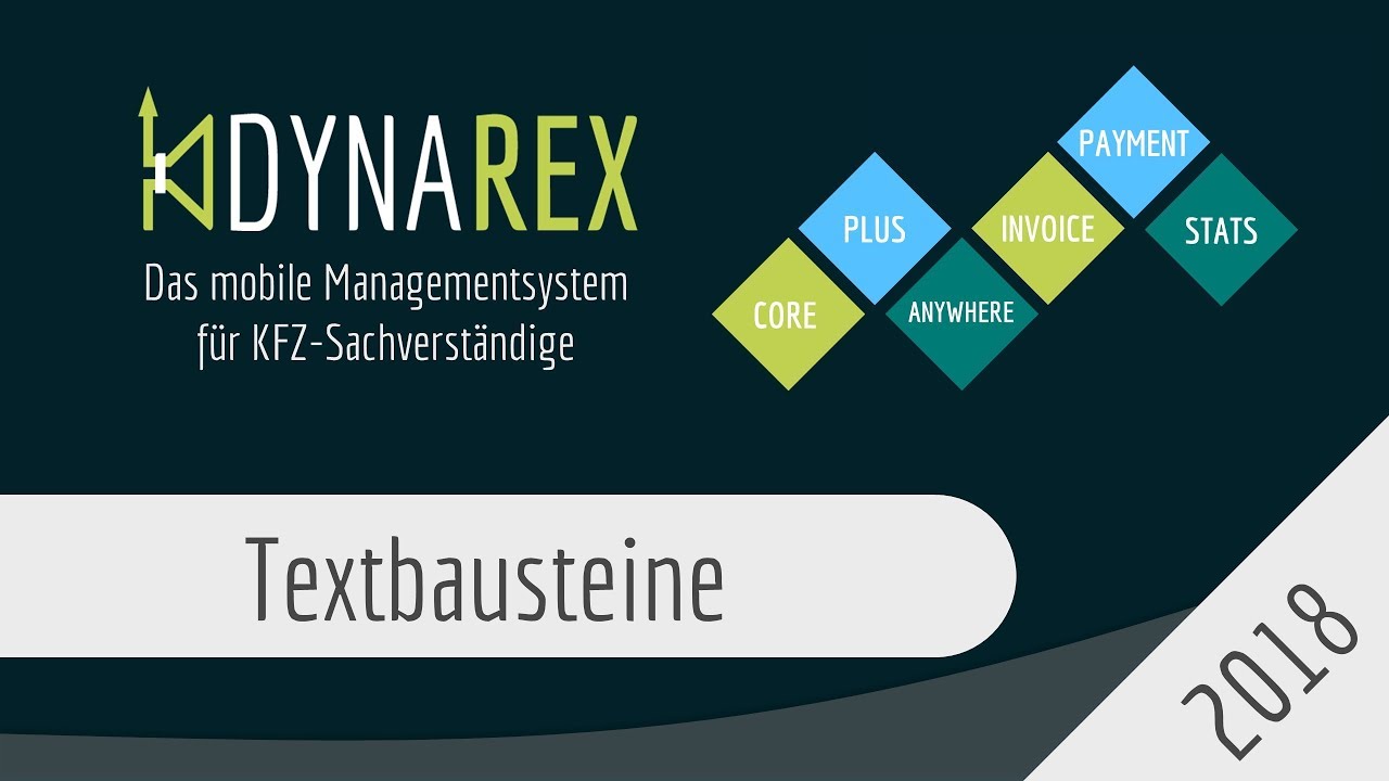 Bausteine anlegen und bearbeiten in DYNAREX