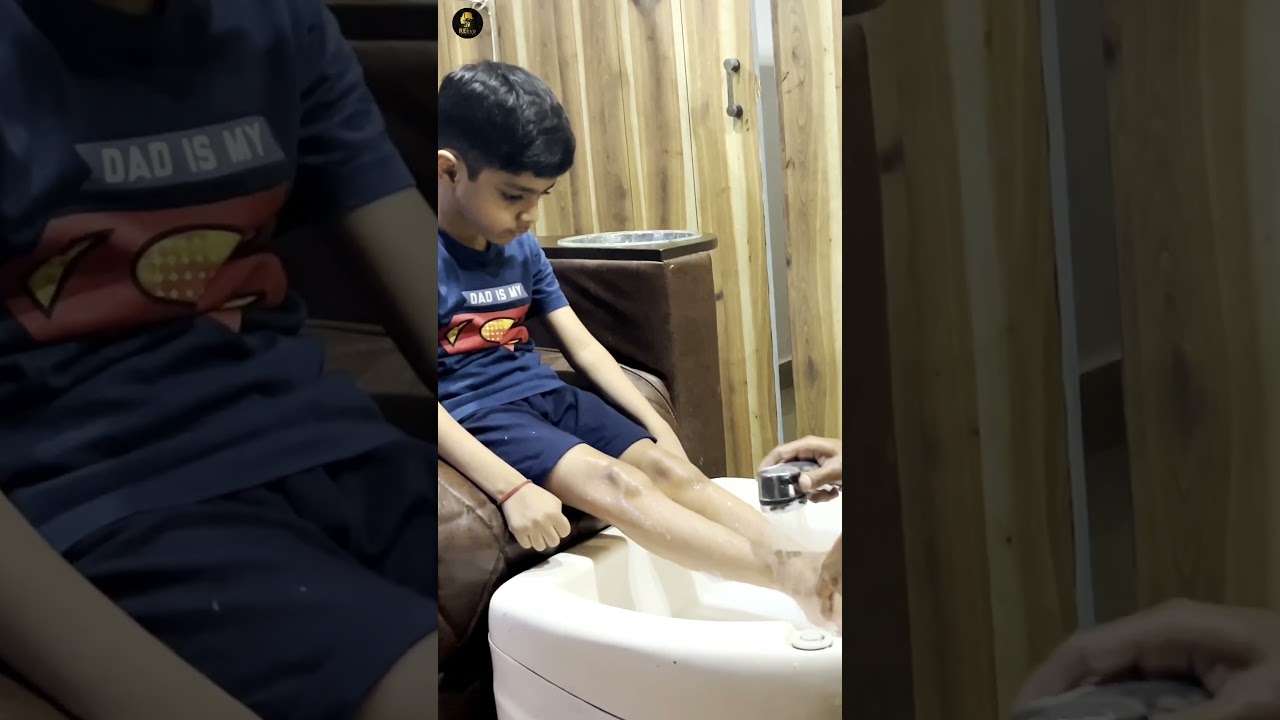 Pedicure #baby #babyboy #pedicure #foot #relive #shorts #youtubeshorts #trending #viral