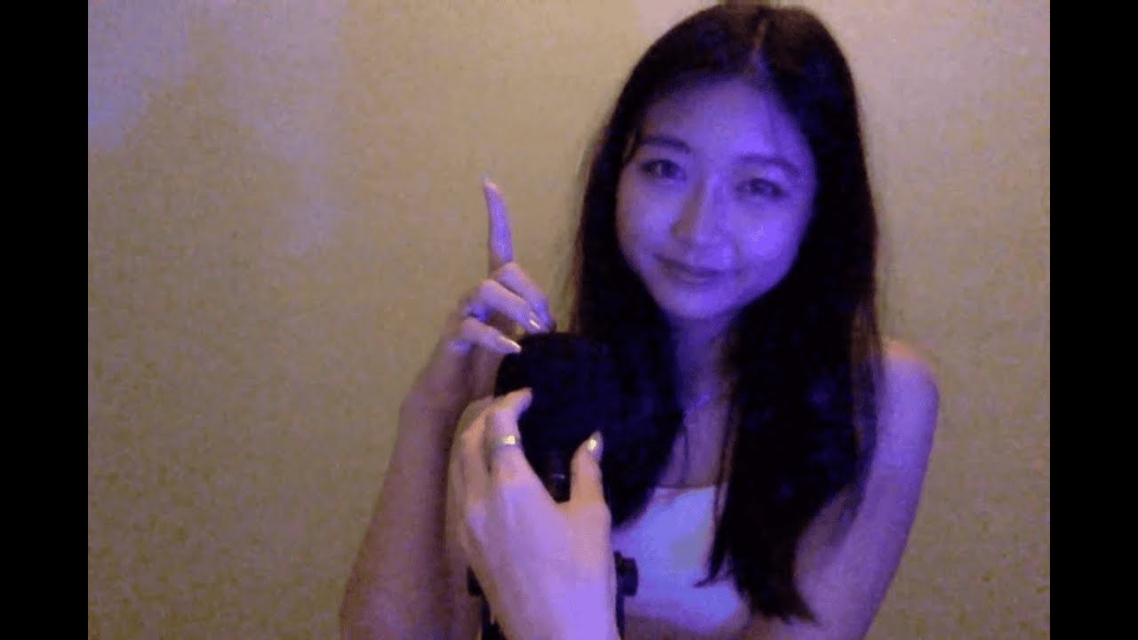 Day 1♡ My first ASMR video cupped inaudible whisper, rambles, mic scratching and tapping🎧ྀི