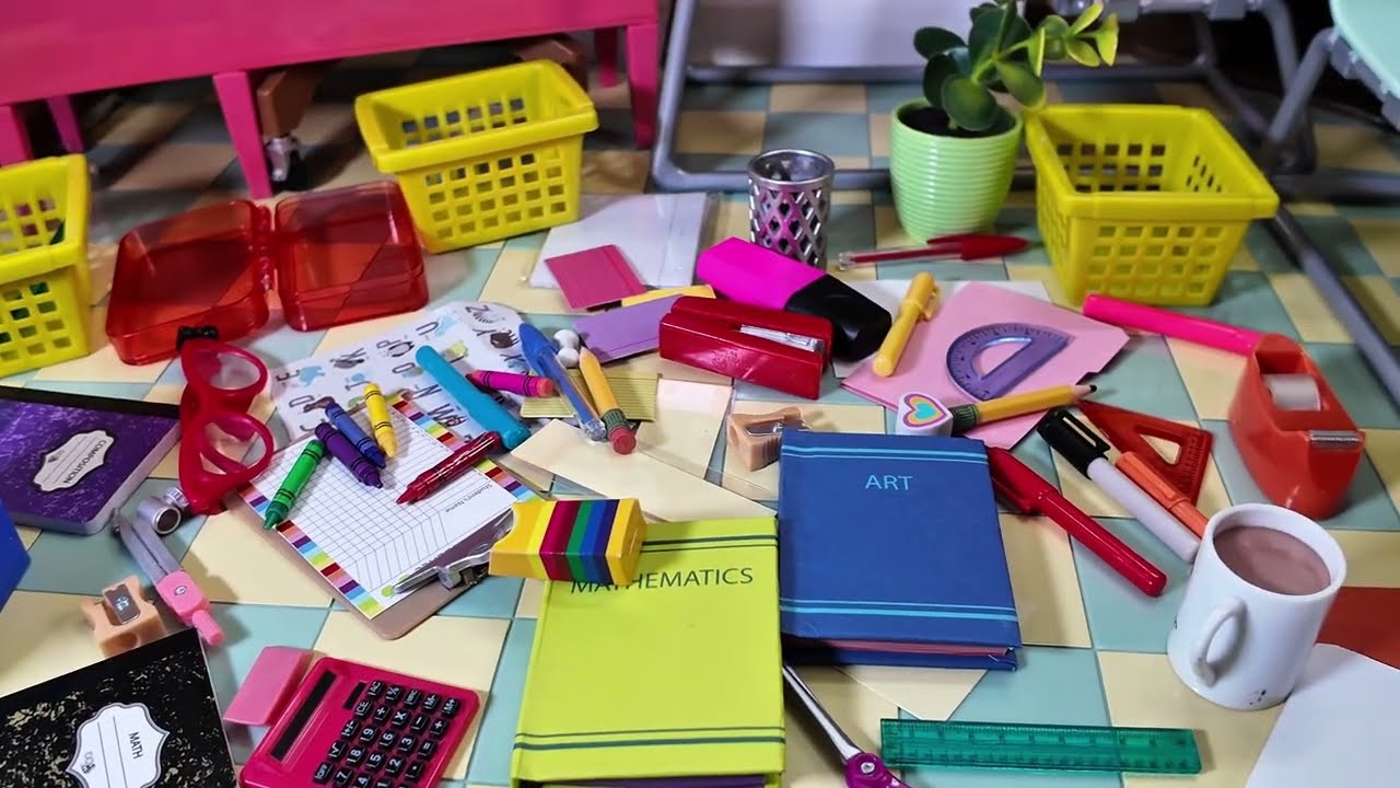 Watch Me Organize the Smallest Classroom Ever | Our Generation Awesome School Playset