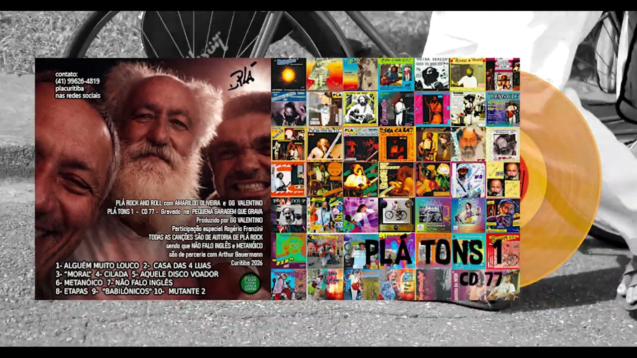Plá Tons - CD 77 - álbum completo com Plá Rock - Amarildo Oliveira - GG Valentino
