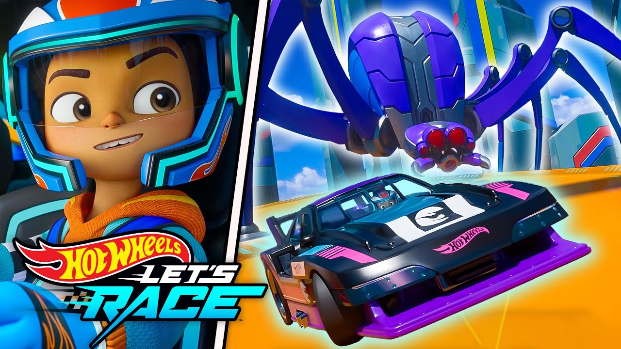 Czy Coop i Sidecar mogą ominąć gigantycznego pająka?! 😱🕷 | Hot Wheels &ndash; Na start!