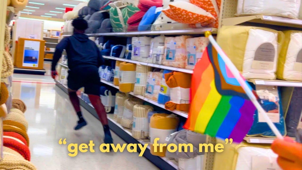 Homophobe Runs Away From Me!! (pride month prank)