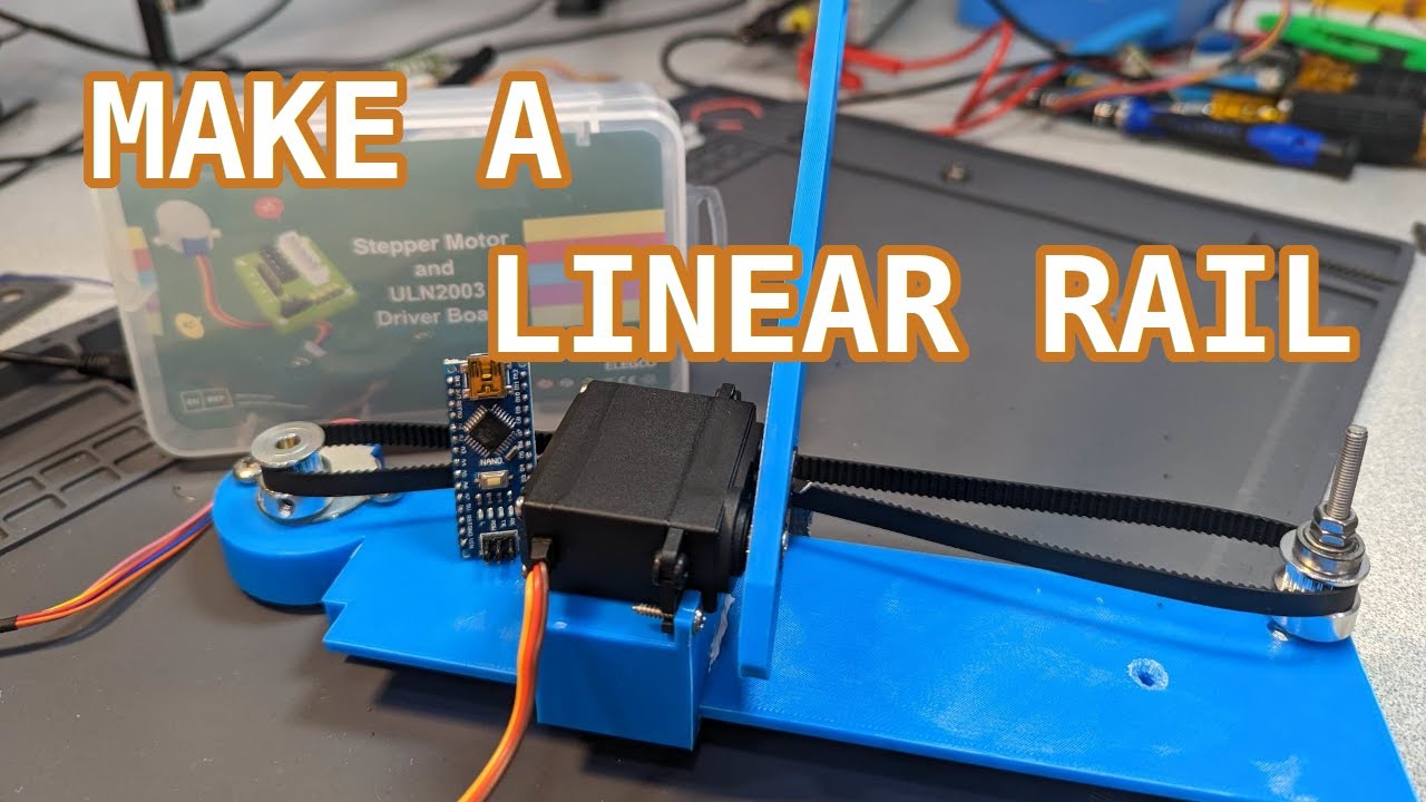 Make a Belt-Driven Linear Rail Operated by Stepper Motor