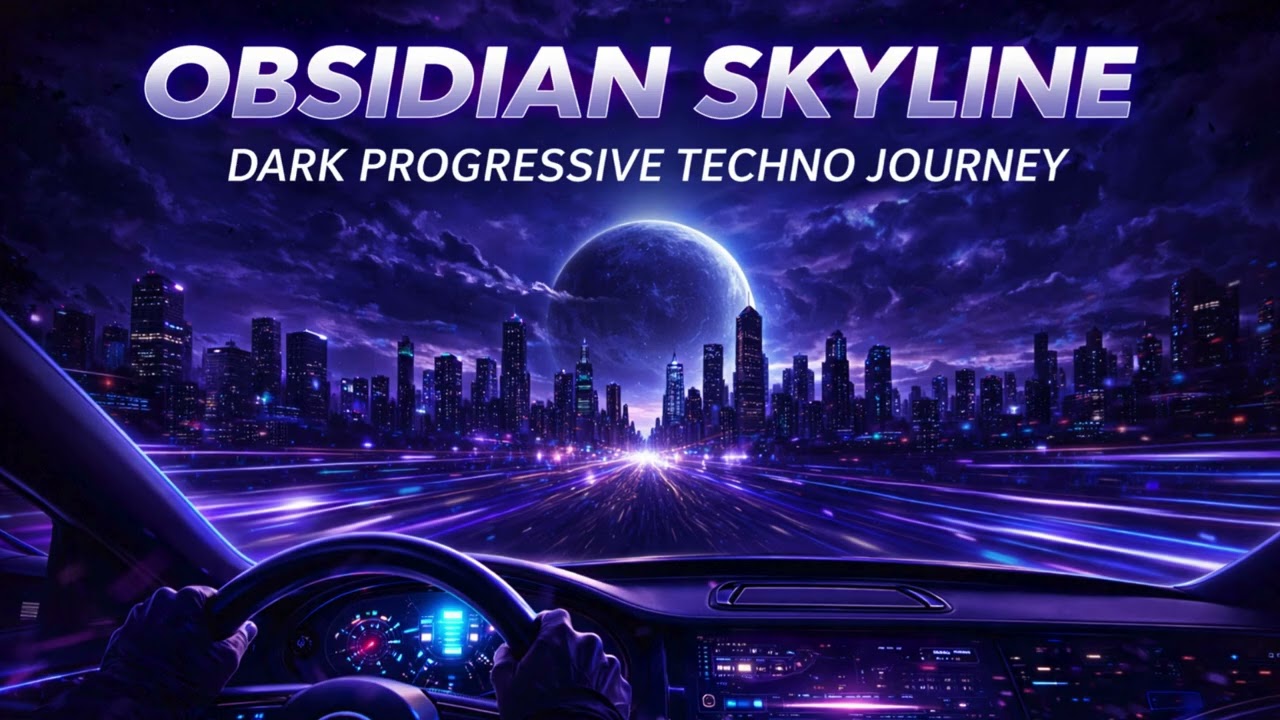 🌃 OBSIDIAN SKYLINE 🌌 Progressive Techno Night Drive | Atmospheric Electronic