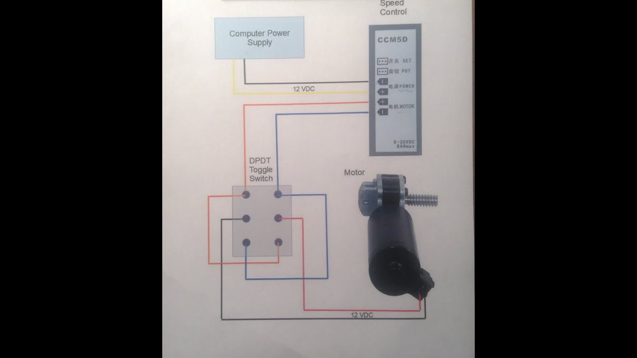12 VDC Motor Speed Control & Reversing Switch