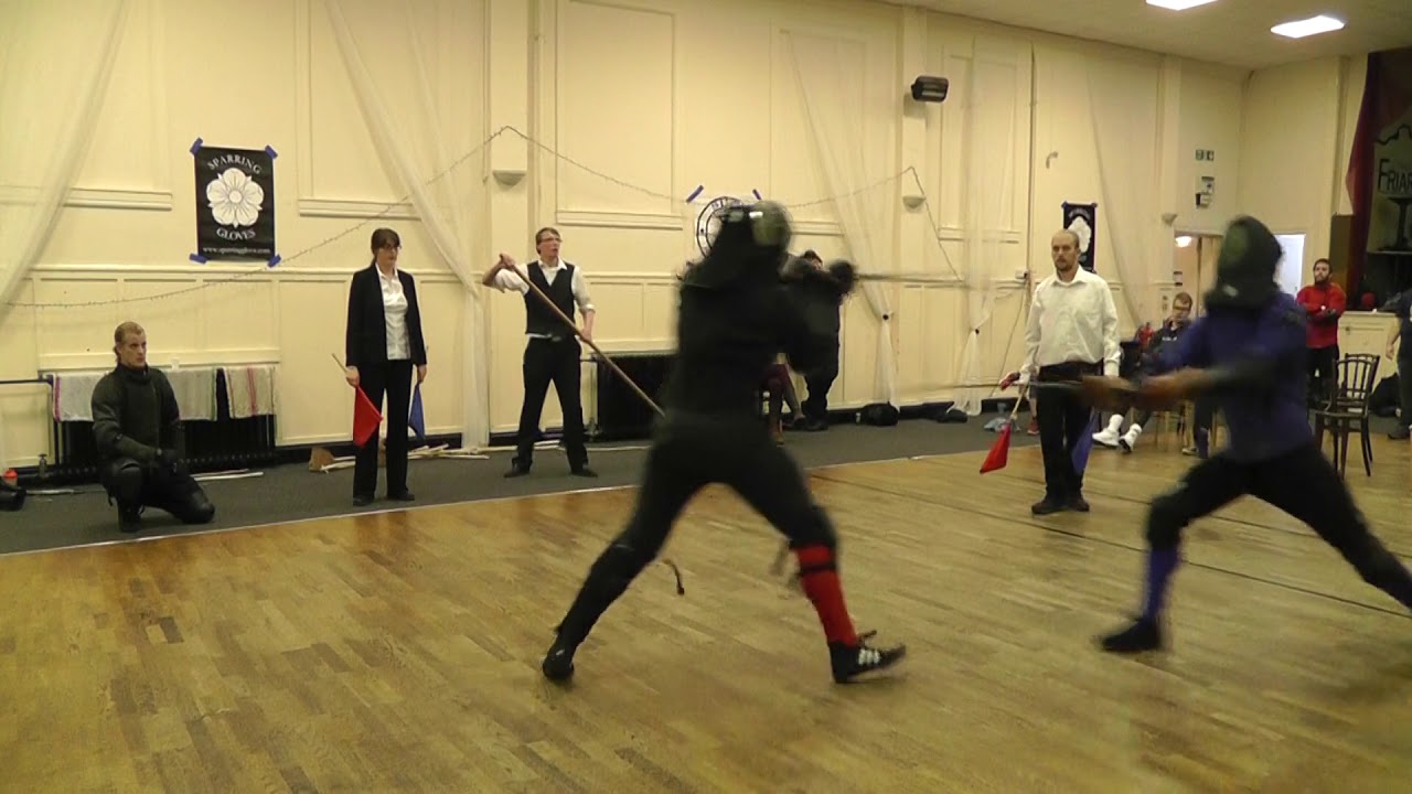 Edgebana 2017. Longsword: Final, Michel Rensen (R) Vs James MacGilp (B) Round 1, Angle 1