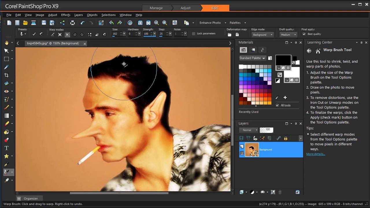 The Edit Workspace