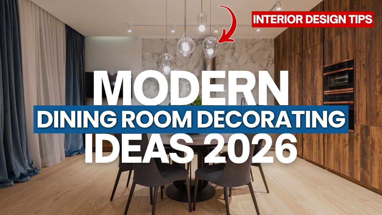 Trendy Modern Dining Room Decorating Ideas 2026 | Dining Table & Home Interior Design Tips