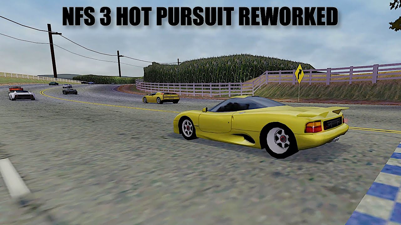 NFS 3 Hot Pursuit Reworked - Hometown - Jaguar XJR15 - 4k