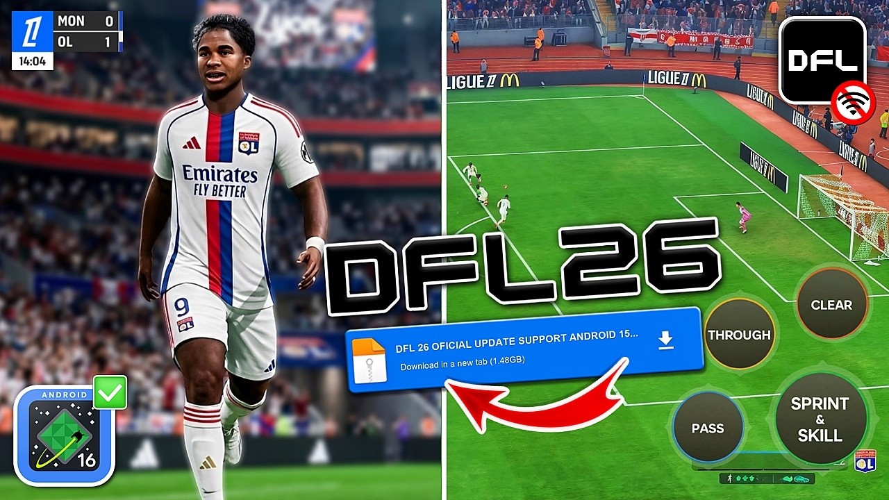 🔥 FIFA 16 MOD 2026 Android | Modo Carreira & Atualiza&ccedil;&atilde;o | DFL 26 DIRETO (Review & Gameplay)