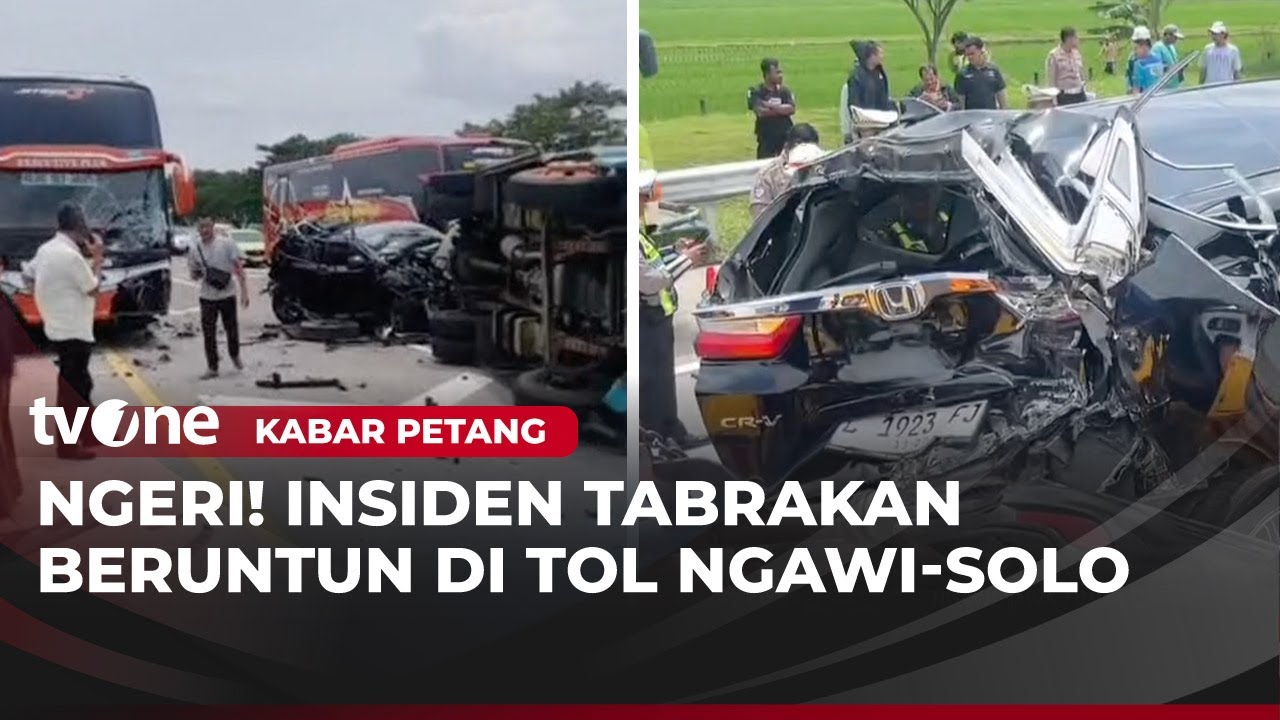 Kecelakaan Beruntun Empat Kendaraan di Ngawi | Kabar Petang