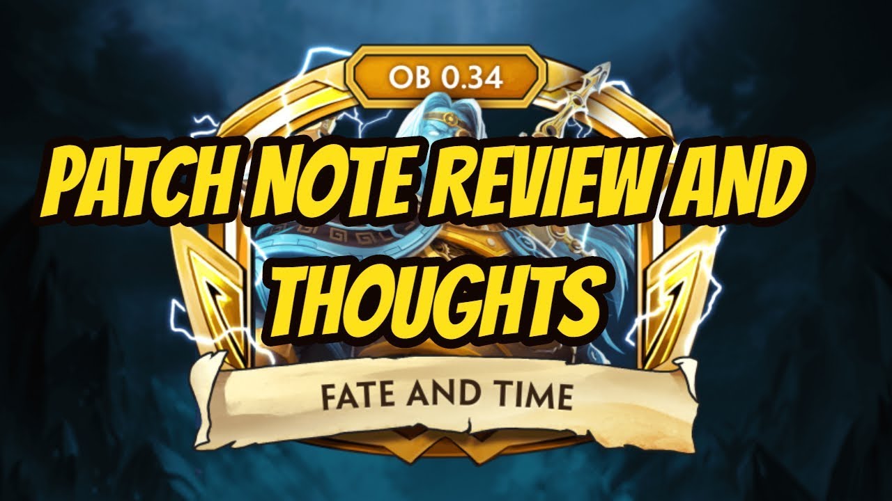 Hand of the Gods - OB 0.34 PATCH NOTE REVIEW AND THOUGHTS!