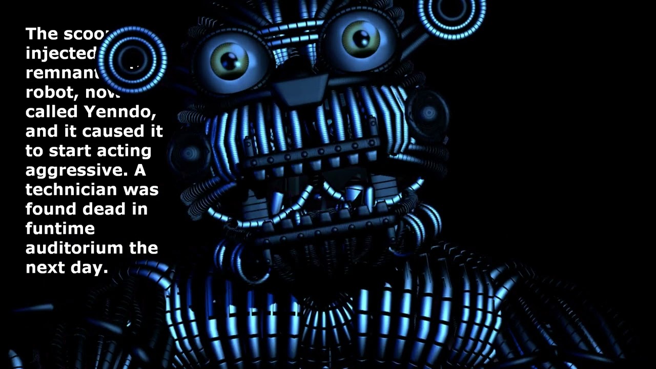 the story of Funtime Fredbear (Yenndo)