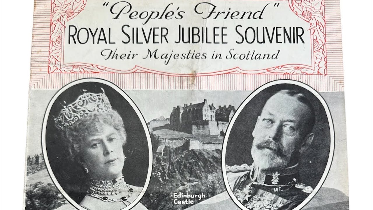 Vintage 1935 - People's Friend Royal Silver Jubilee Souvenir - Their Majesties In Scotland Magazine 
