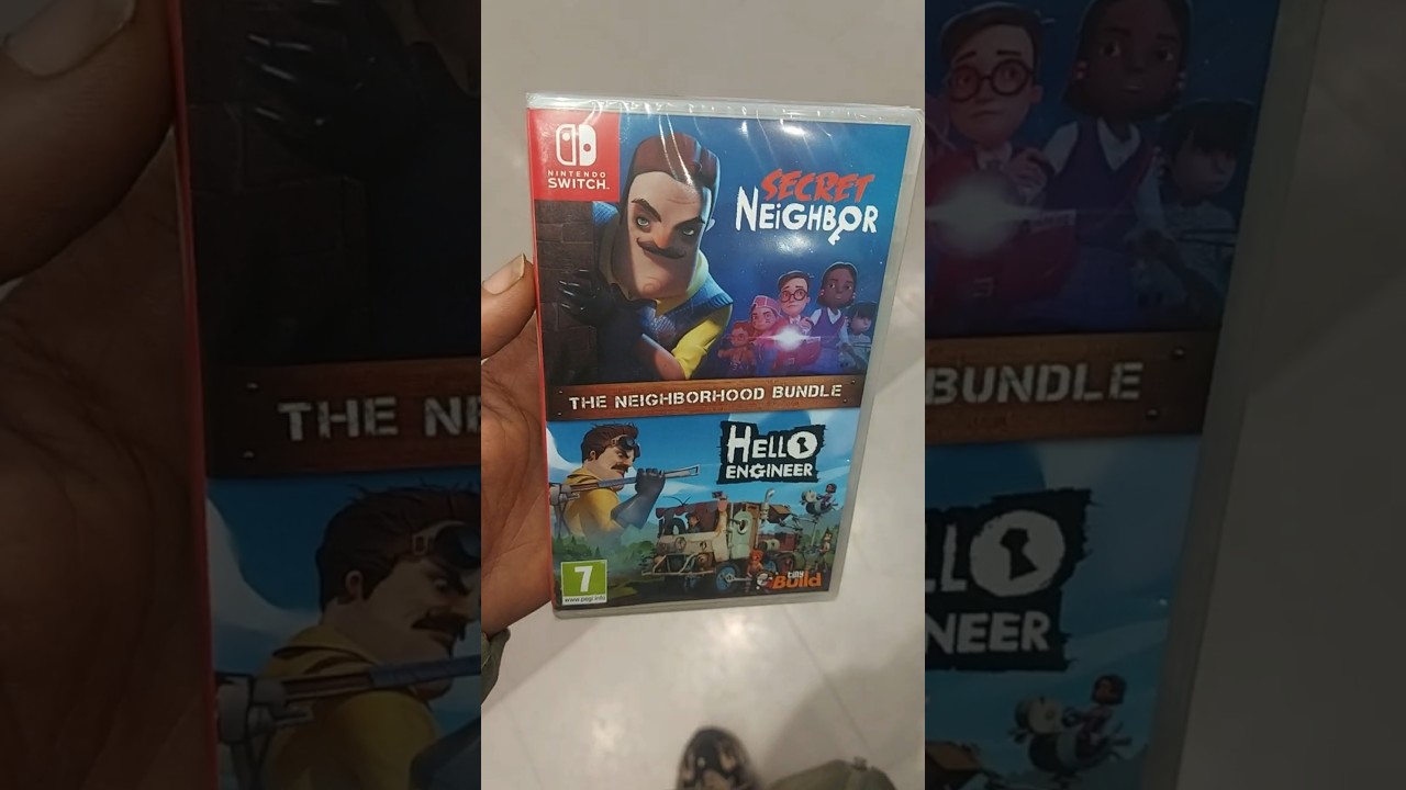 UNBOXING SECRET NEIGHBOR/HELLO ENGINEER THE NEIGHBORHOOD BUNDLE FOR NINTENDO SWITCH