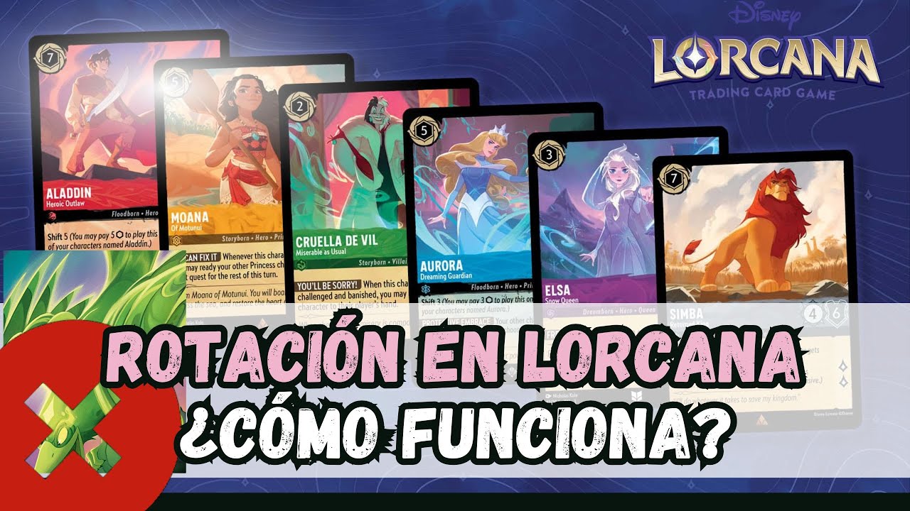 ¿Cómo funciona la ROTACIÓN en Disney LORCANA? (Explicación + tutorial + tips)