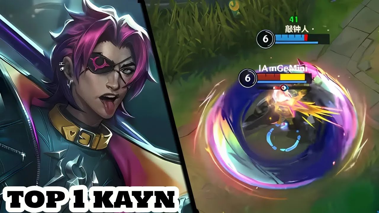 Wild Rift Kayn - Top 1 Kayn Hard Carry 1 vs 9 Gameplay Rank Grandmaster