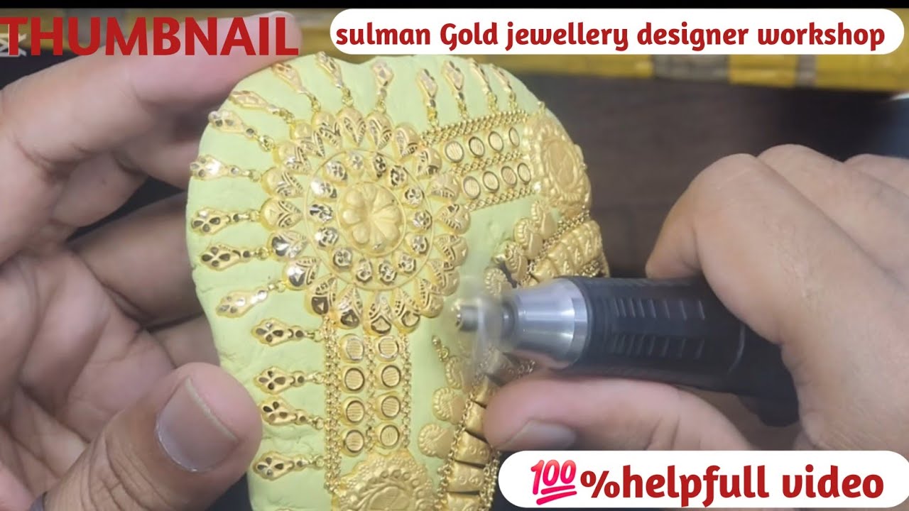 Amazing  ladies necklaces process Expert Gold Smith Makes a Beautiful 22k ladies necklaces.