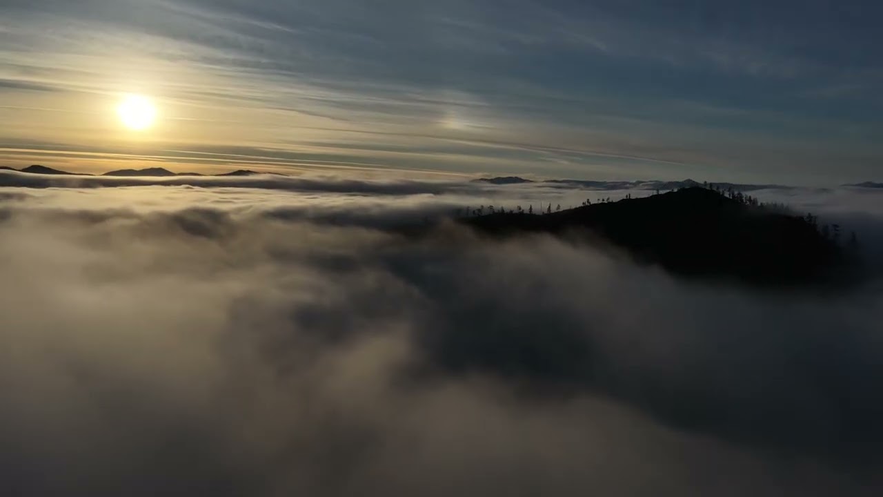 Above the Sea of Fog | Sunrise at Eight Dollar Mountain (Cinematic Drone Film)