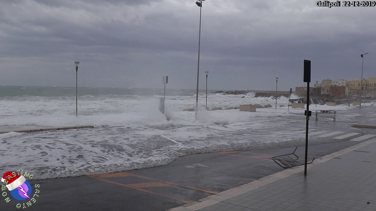 Mareggiata Gallipoli 22 Dicembre 2019