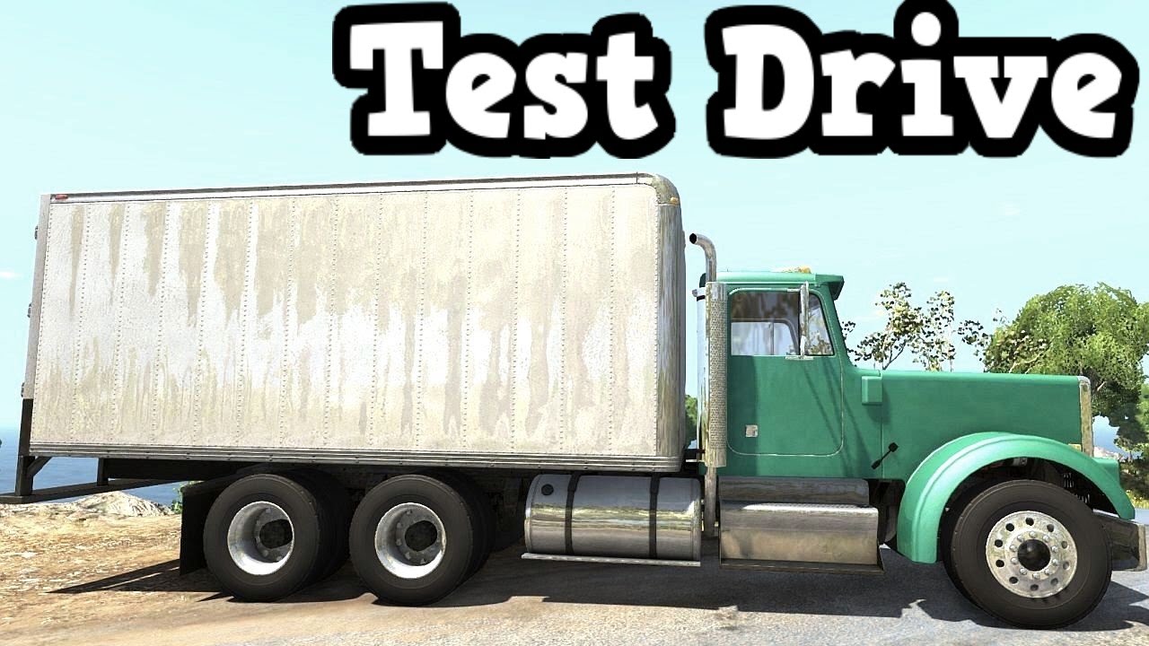 BeamNG Drive Update 0.4.1.0 - 6x4 Box Truck Test Drive Ended With a Crash
