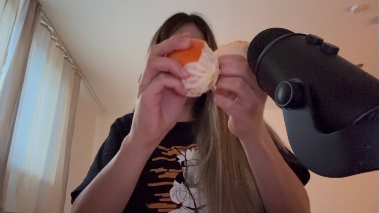ASMR/ 🍊con una naranja🍊💤 sonidos relajantes 