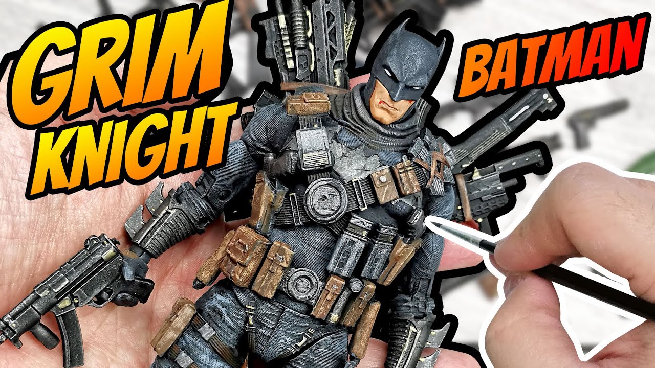 How to custom paint Batman Grim Knight, Mcfarlane Toys. Dark Knights Metal.