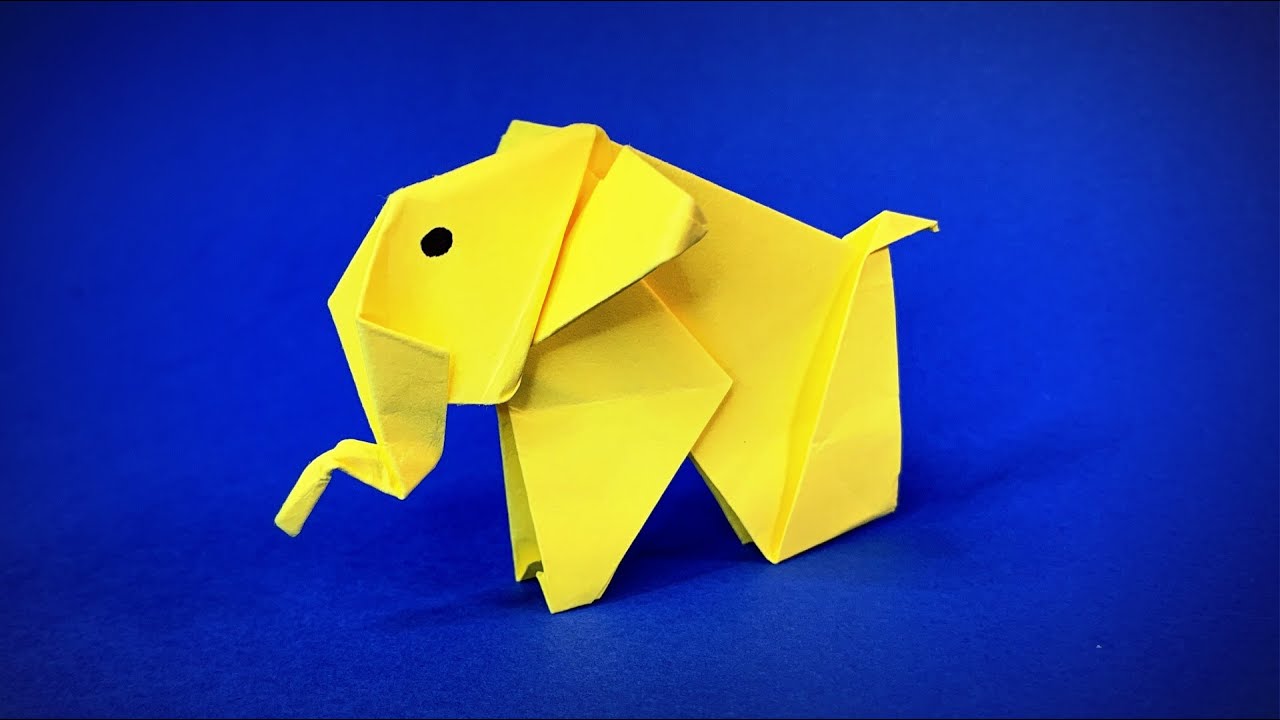 Cómo hacer un elefante de papel | Elefante de origami | animales de origami