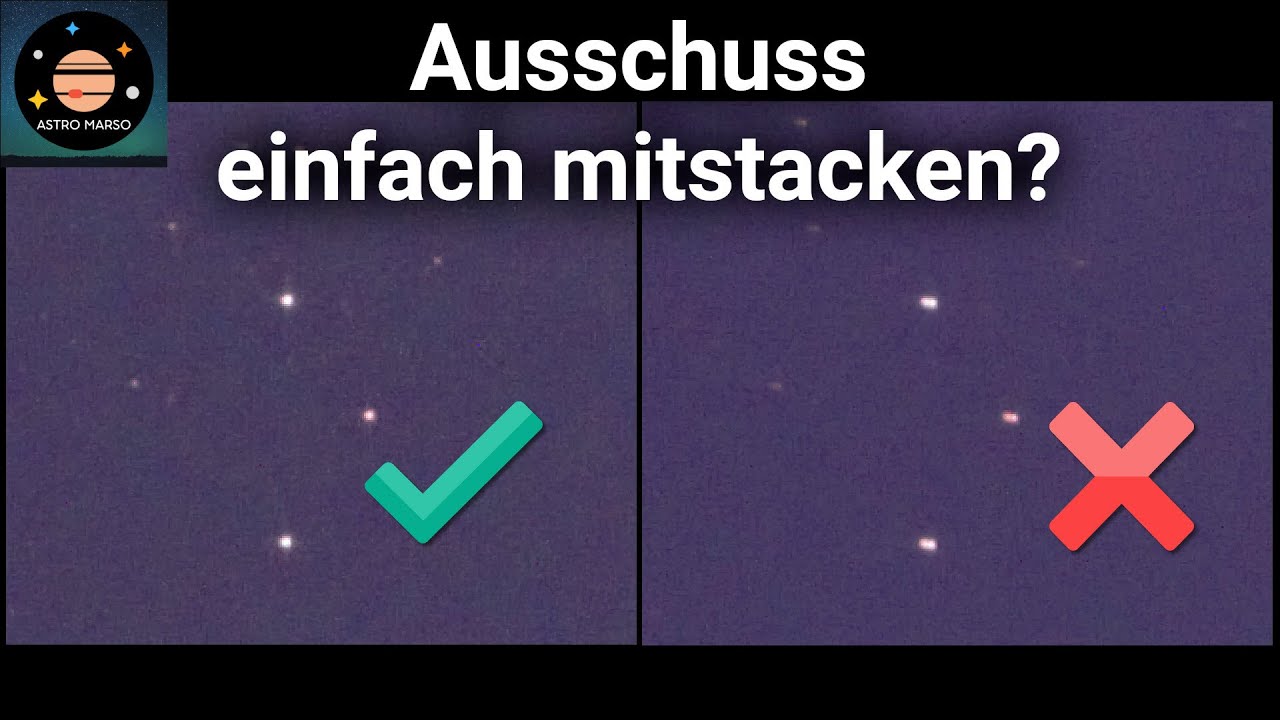 Misslungene Fotos einfach mitstacken oder aussortieren? Hier der Vergleich!