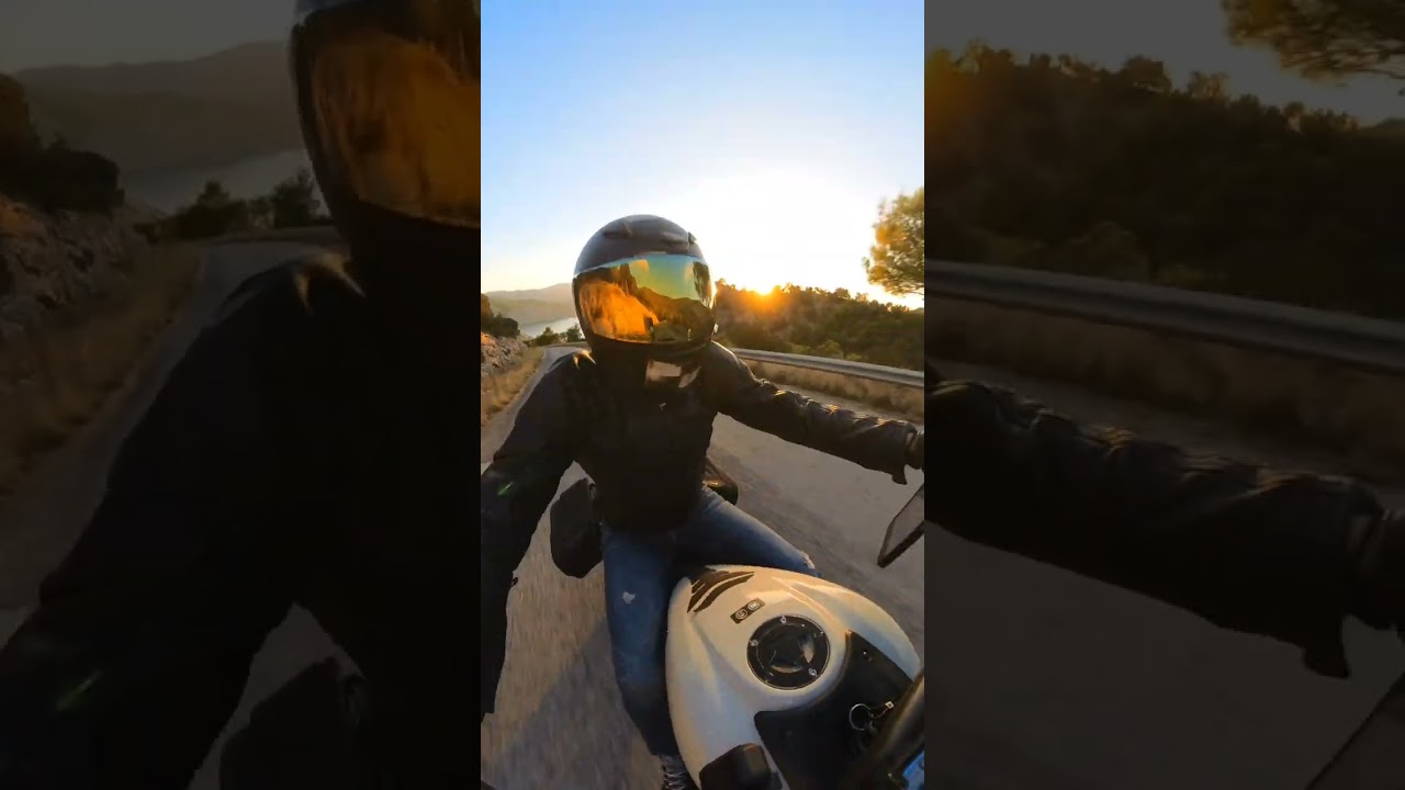 Mountains and Sea therapy in Greece #kawasakivulcans650 #vulcans650 #cruisermotorcycle #Insta360x3