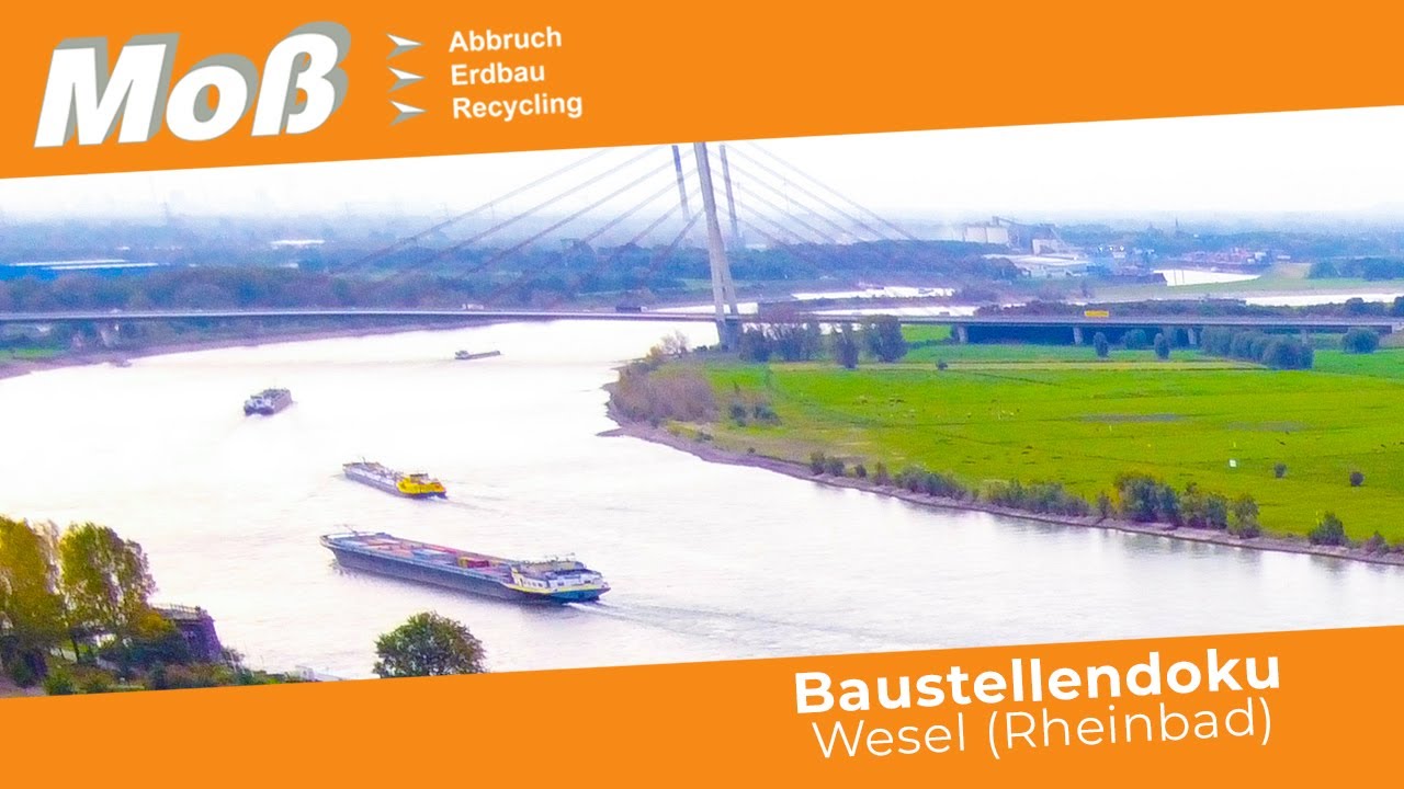 Neues Schwimmbad für Wesel | Rheinbad wird abgebrochen | Moß Abbruch-Erdbau-Recycling