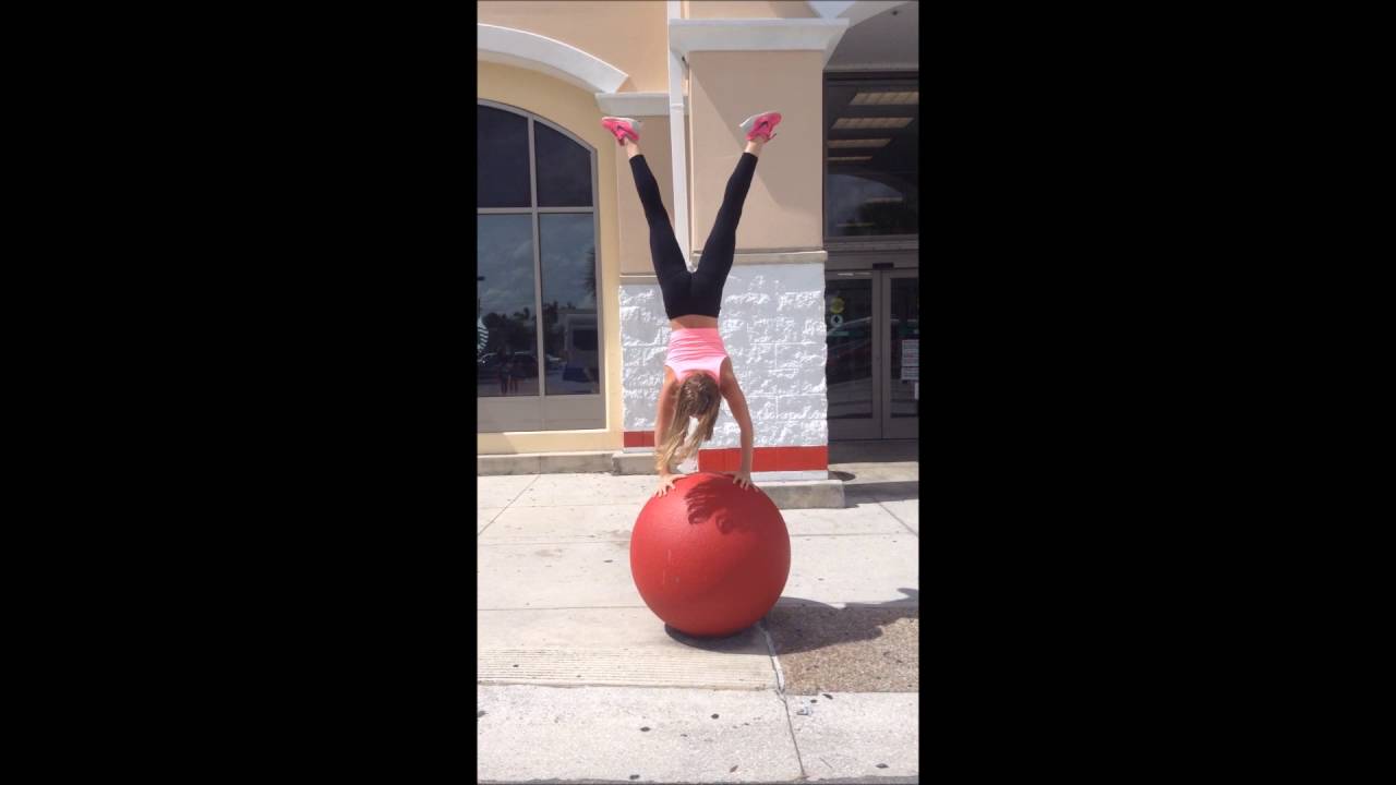 SuperChloeGymnast Press Handstands Everywhere part 2