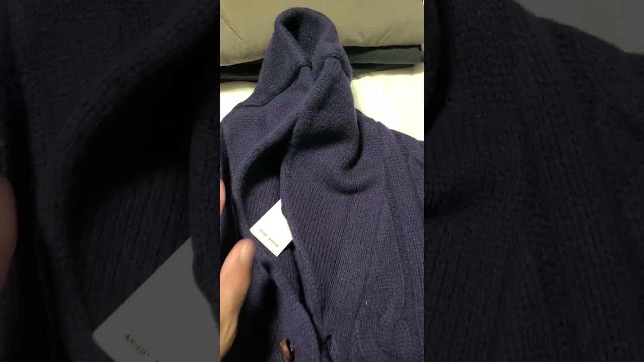 Ralph Lauren Cardigan- Mens Shawl Collar