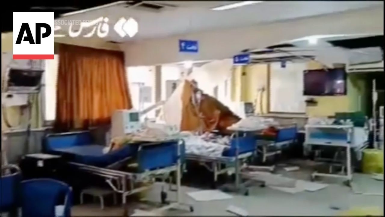 US and Israeli strikes severely damage a hospital in Iran