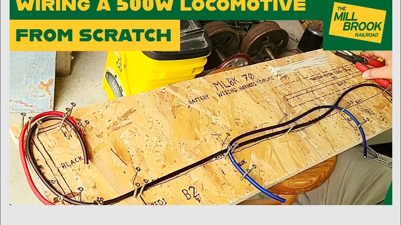 Making a wiring harness for a new locomotive