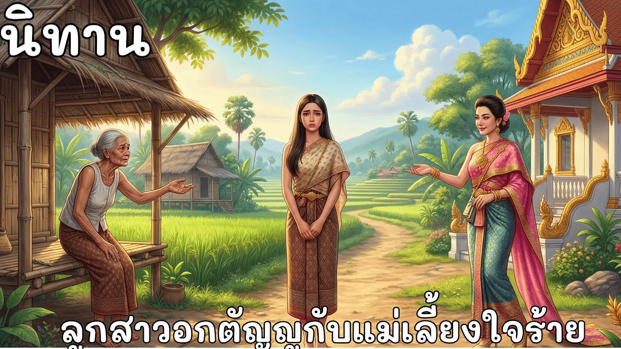นิทาน☀️ลูกสาวอกตัญญูกับแม่เลี้ยงใจร้าย☀️ทิ้งแม่บังเกิดเกล้าไปอยู่กับแม่เลี้ยง