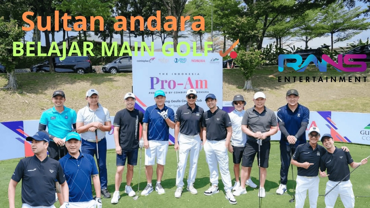 Raffi Ahmad (Sultan Andara) belajar main Golf 🏑 #ransentertainment #raffinagita