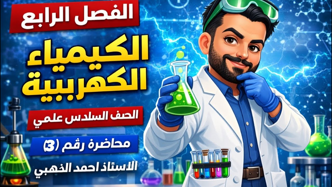 الفصل الرابع - الكيمياء الكهربائية - السادس العلمي - محاضرة رقم 3 