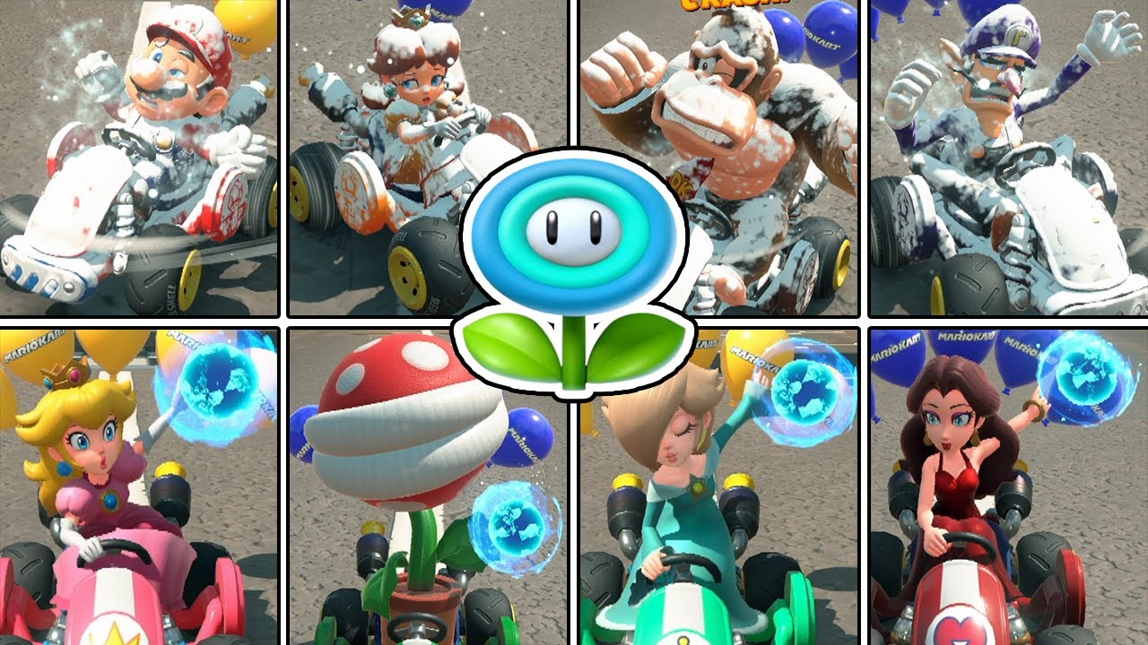 マリオカート ワールド【Switch2】 全キャラ アイスフラワー モーション集  まとめ ニンテンドースイッチ2